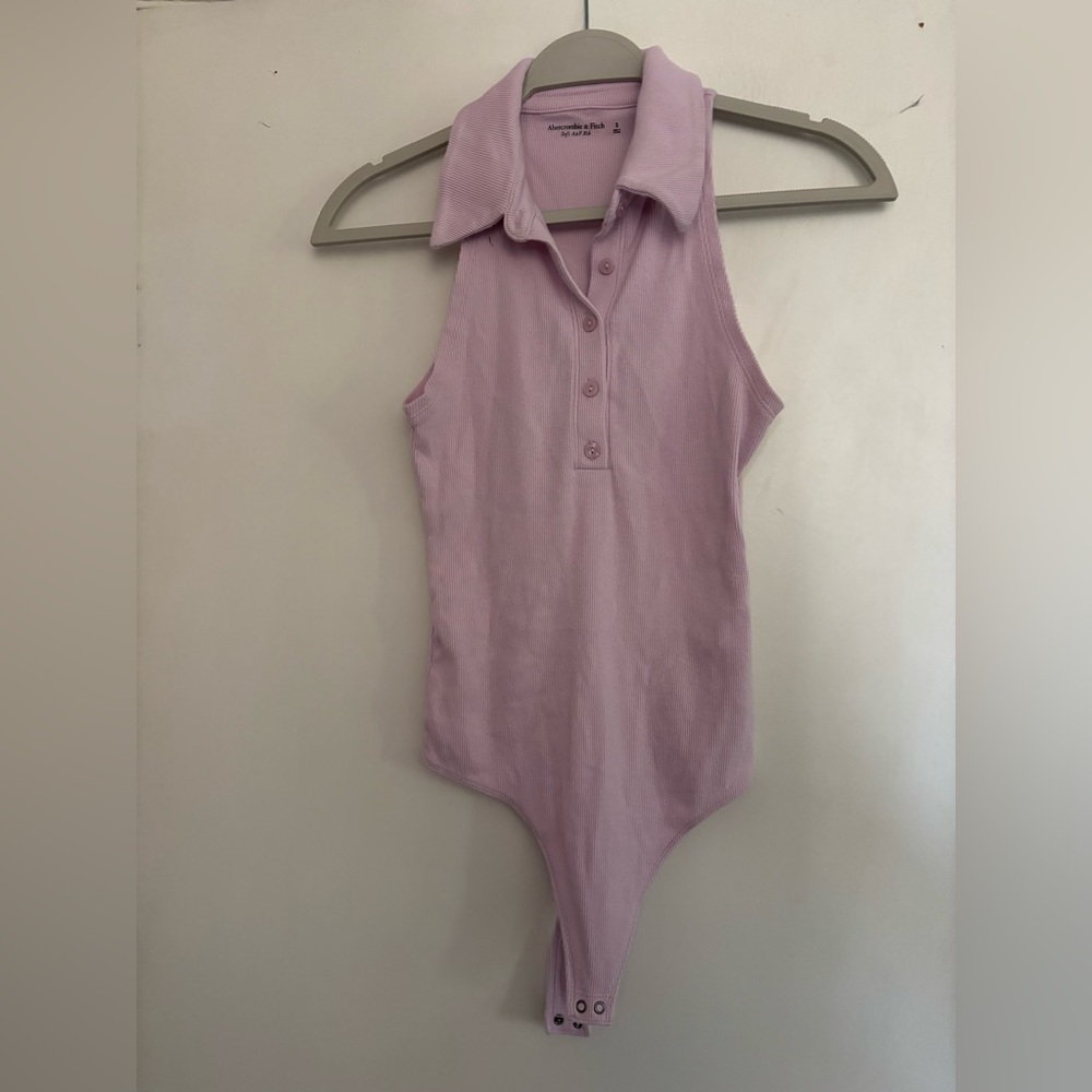 Abercrombie & Fitch Light Purple Collared Bodysuit